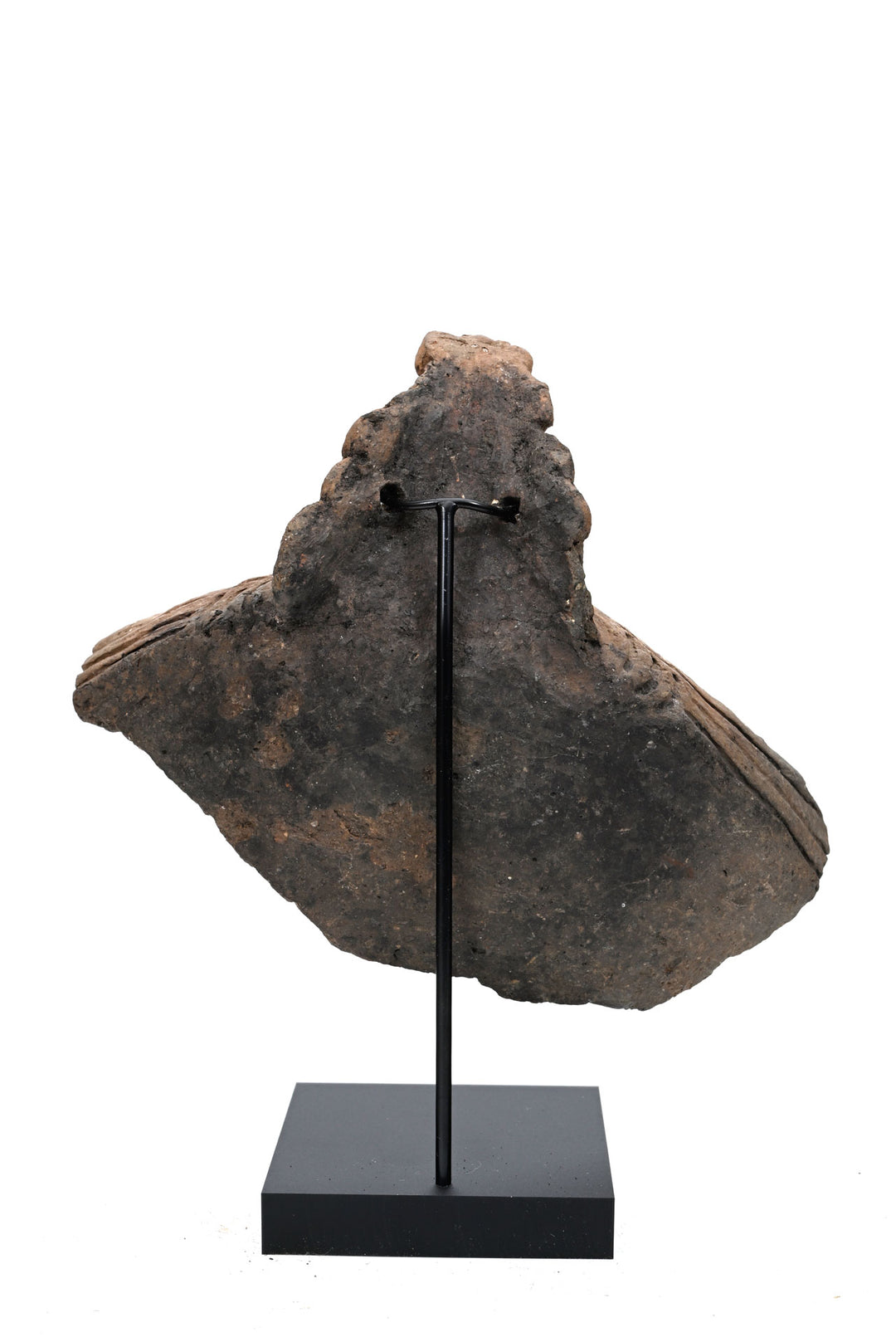 Taíno Pottery Vessel Fragment with Modelled Effigy Head