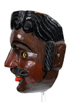 Mexican Carved and Painted Wood Festival Mask 