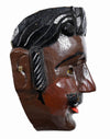 Mexican Carved and Painted Wood Festival Mask 