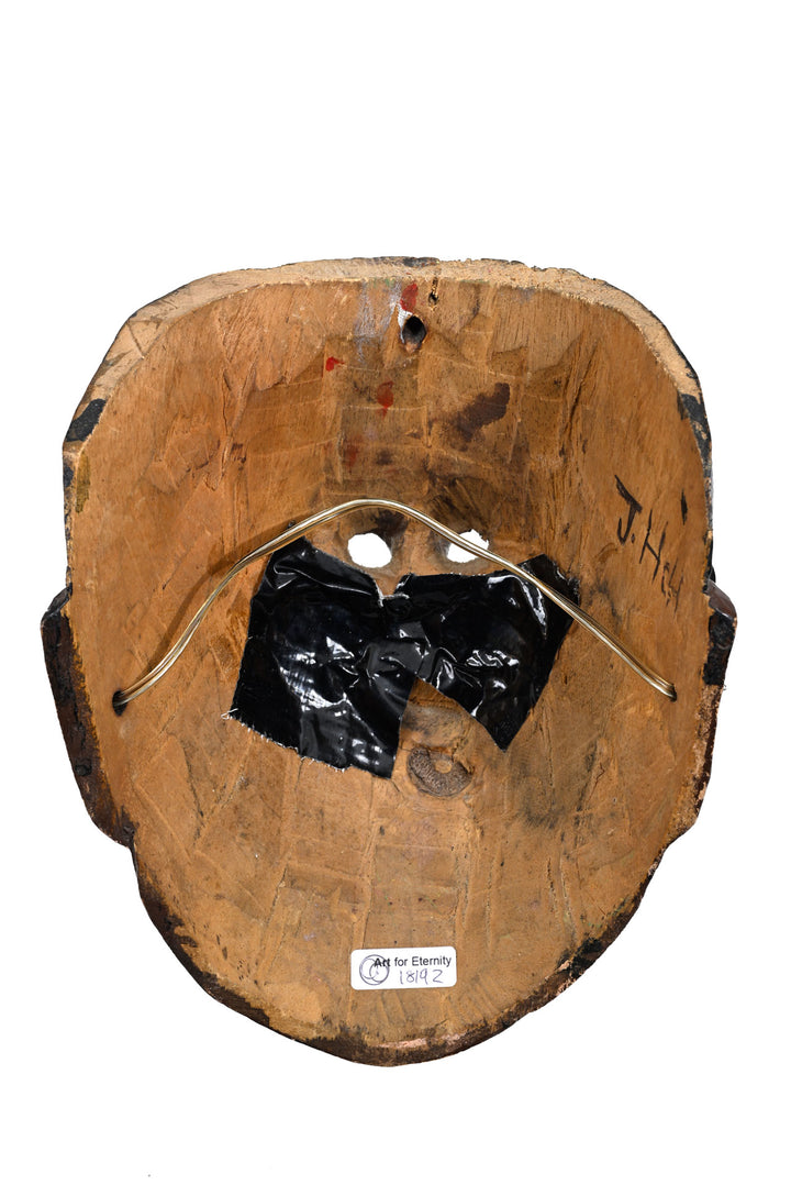 Mexican Carved and Painted Wood Festival Mask 
