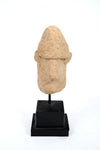 Cypriot Terracotta Head of a Man with a Pointed Cap