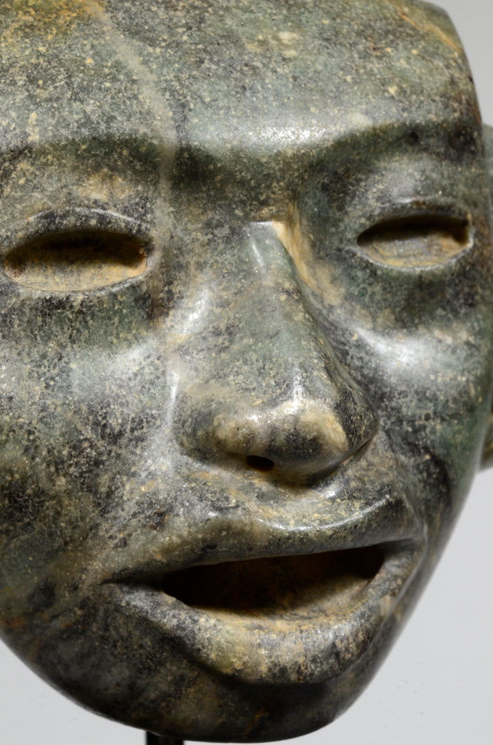 Fine Teotihuacan Greenstone Maskette