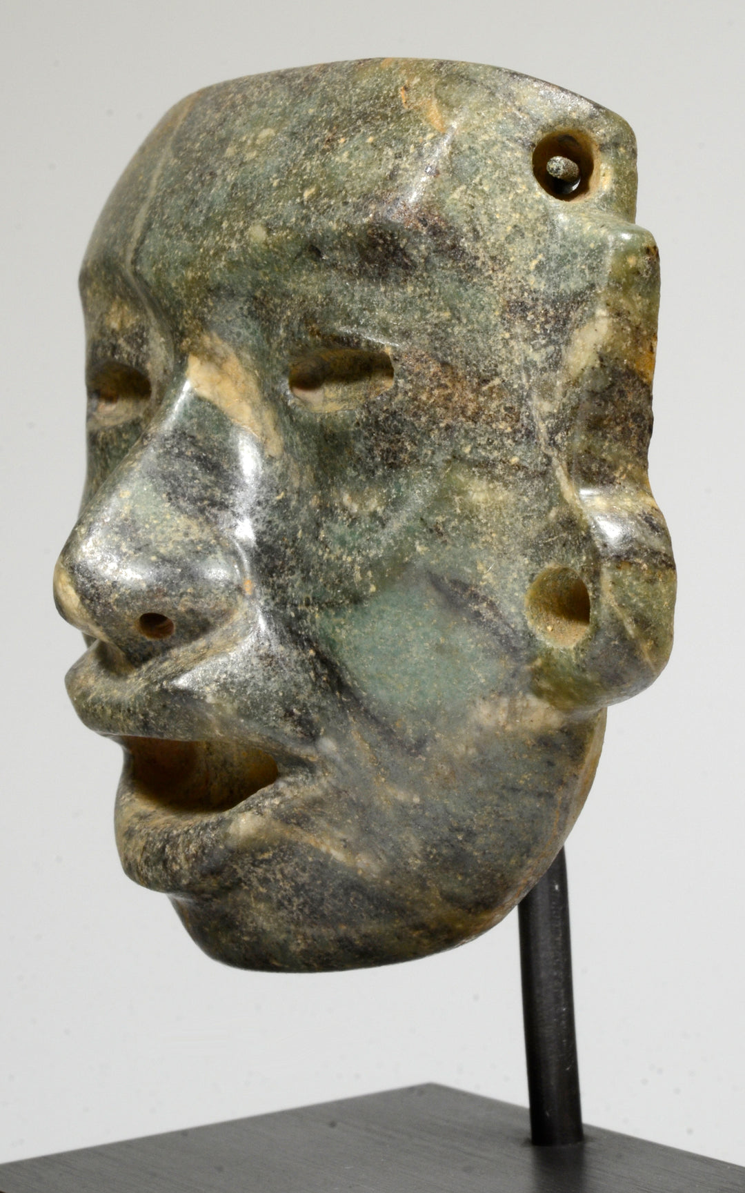 Fine Teotihuacan Greenstone Maskette