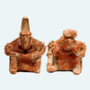 Nayarit Pottery Seated Male and Female Elder Couple (2) - Art for Eternity