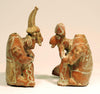 Nayarit Pottery Seated Male and Female Elder Couple (2) - Art for Eternity