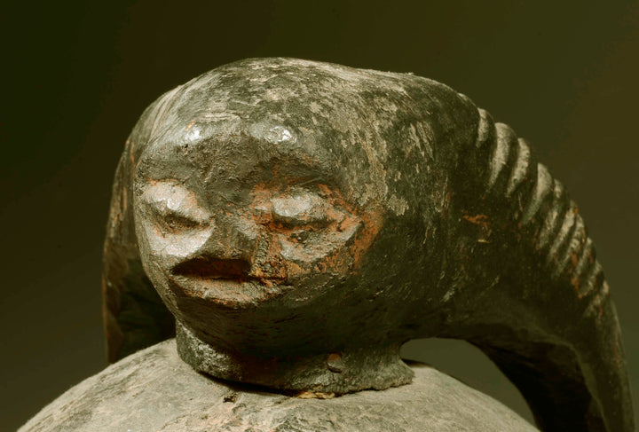Yoruba Wood Carved Epa Helmet Mask