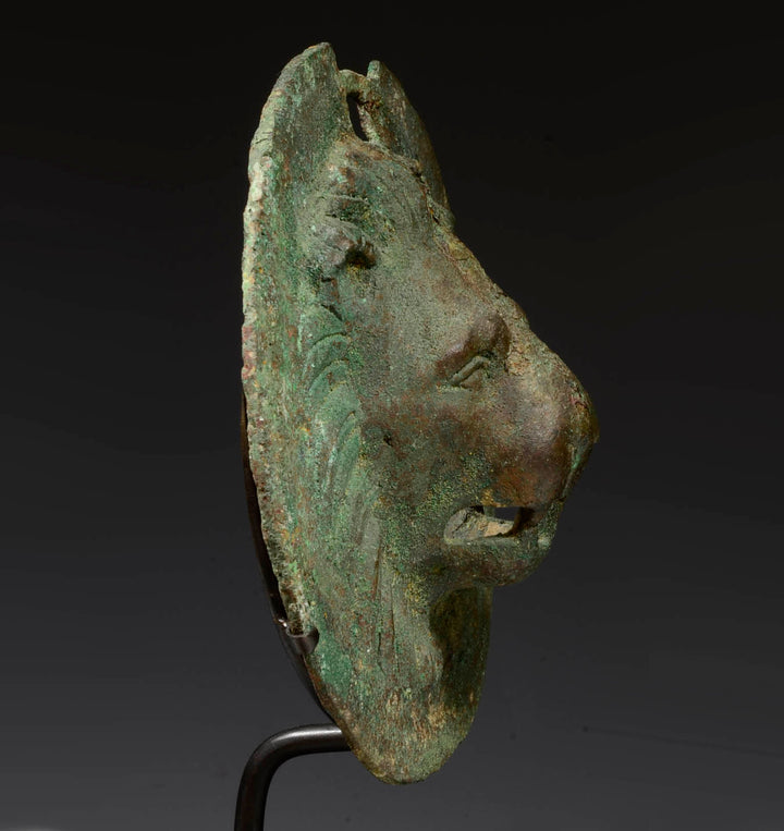 Roman Cast Bronze Lion Head Roundel