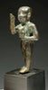 Egyptian Bronze Striding Priest holding a Baboon - Art for Eternity