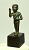 Egyptian Bronze Striding Priest holding a Baboon - Art for Eternity