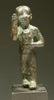 Egyptian Bronze Striding Priest holding a Baboon - Art for Eternity