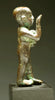 Egyptian Bronze Striding Priest holding a Baboon - Art for Eternity