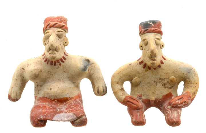 Jalisco Pottery Seated Male and Female Couple