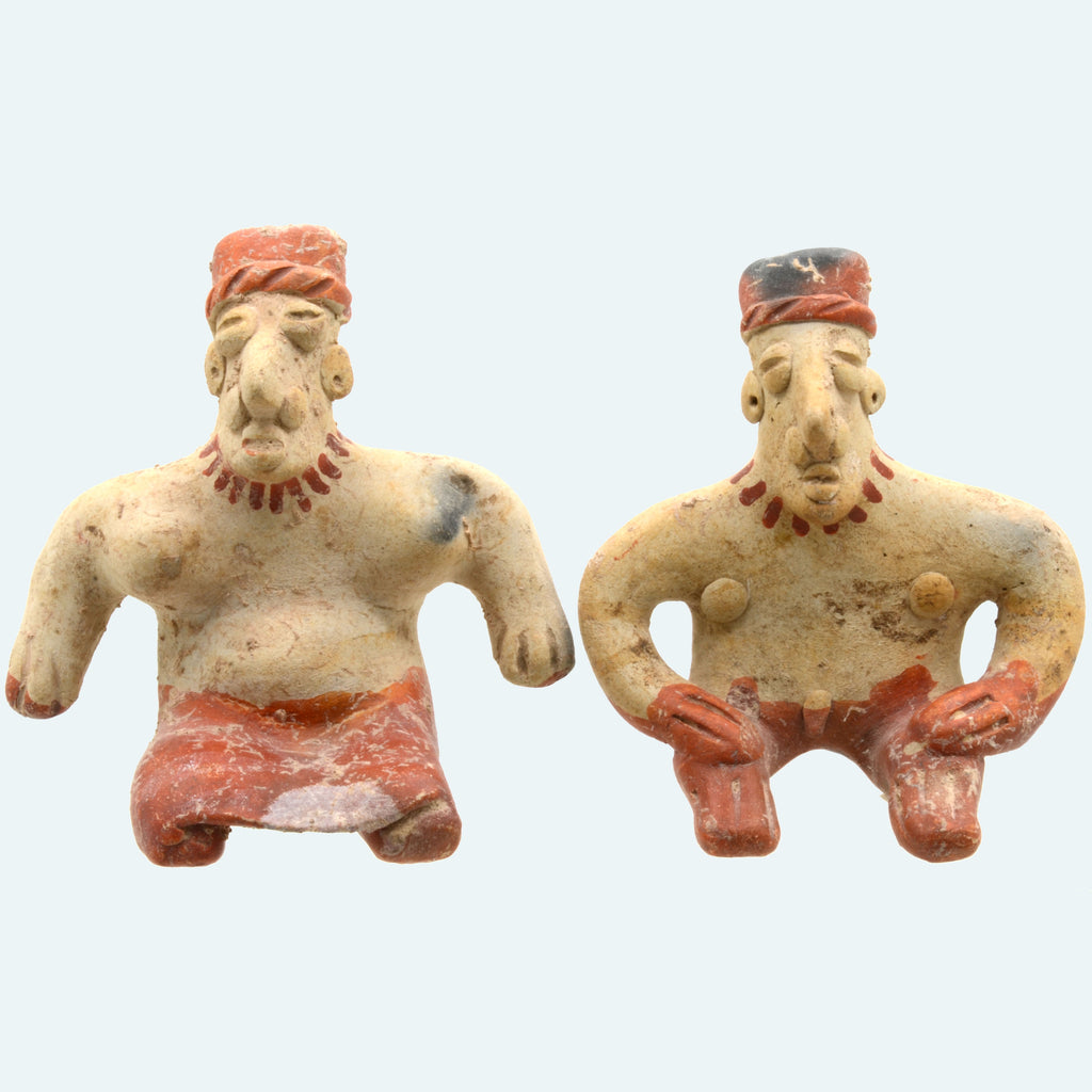 Jalisco Pottery Seated Male and Female Couple