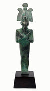 Egyptian Bronze Standing Mummiform Figure of Osiris