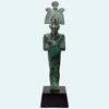 Egyptian Bronze Standing Mummiform Figure of Osiris