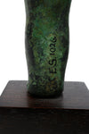 Egyptian Bronze Standing Mummiform Figure of Osiris