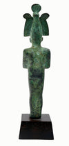 Egyptian Bronze Standing Mummiform Figure of Osiris