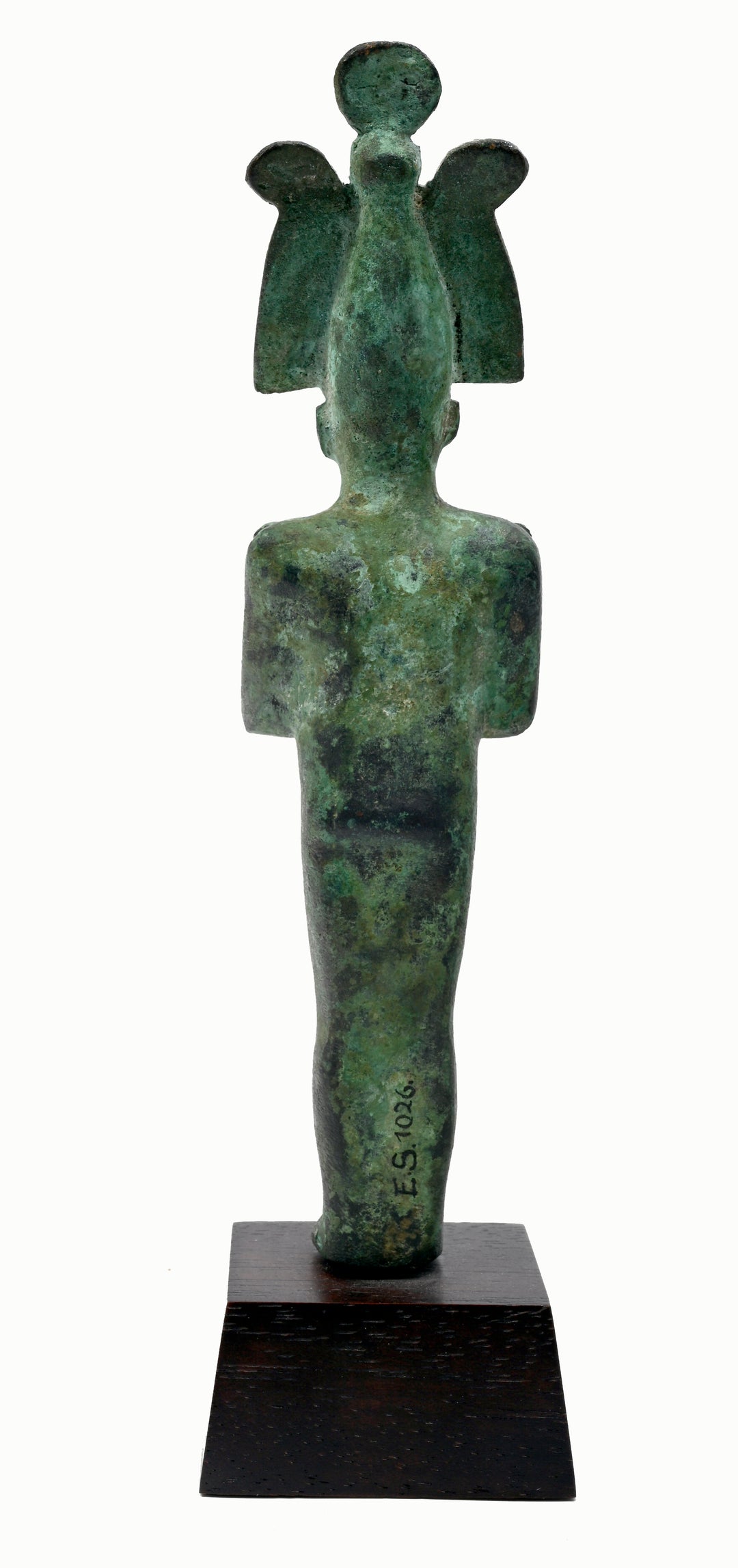 Egyptian Bronze Standing Mummiform Figure of Osiris