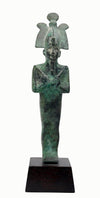Egyptian Bronze Standing Mummiform Figure of Osiris