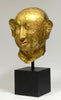 Tibetan Gilt Copper Lifesize Head of a Lohan - Art for Eternity