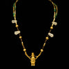 Quimbaya Gold Shaman Pendant & Quartz and Gold Bead Necklace - Art for Eternity