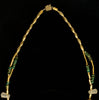 Quimbaya Gold Shaman Pendant & Quartz and Gold Bead Necklace - Art for Eternity