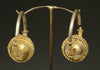 Eastern European Gilt Silver Hoop Earrings (2) - Art for Eternity