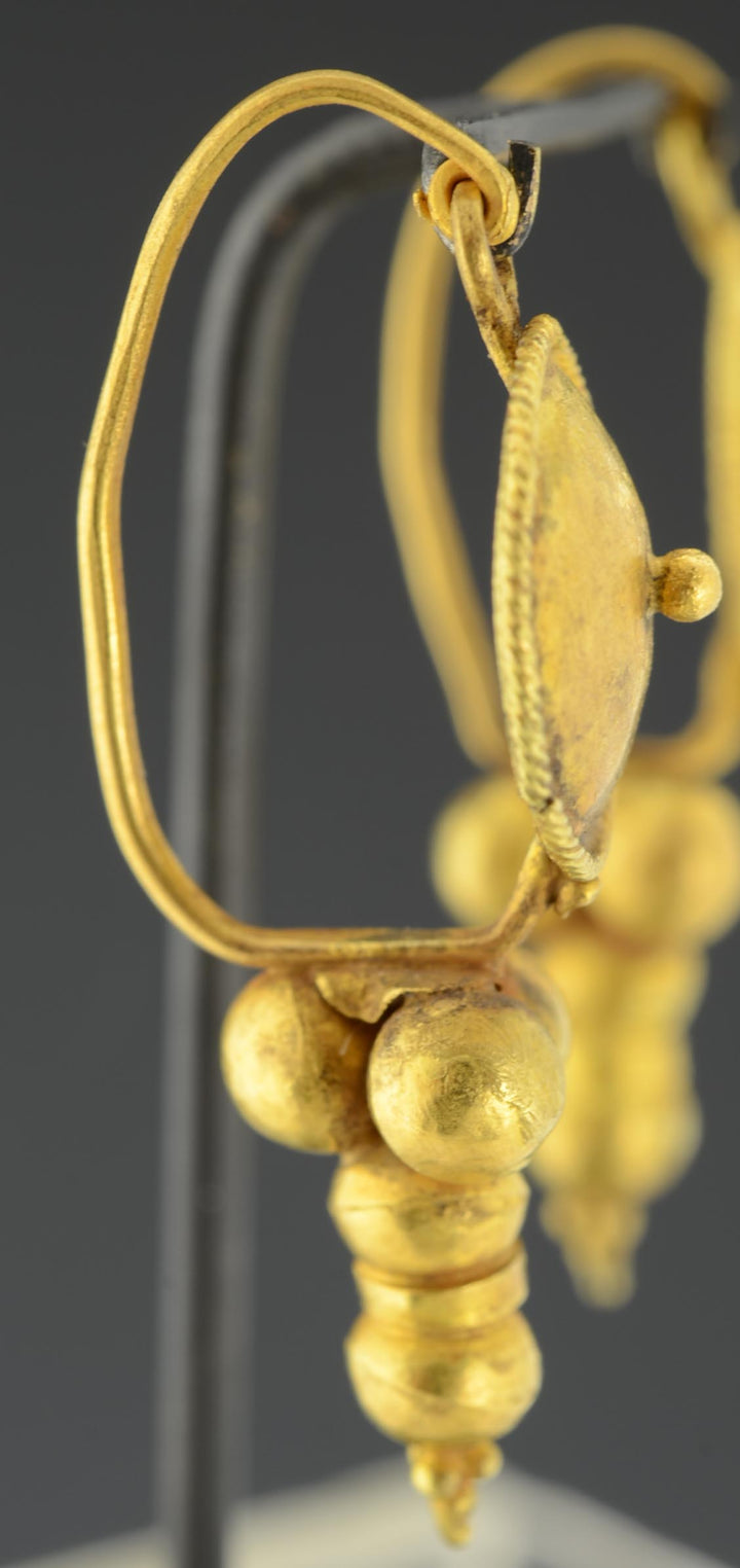 Roman Pair of Gold Earrings
