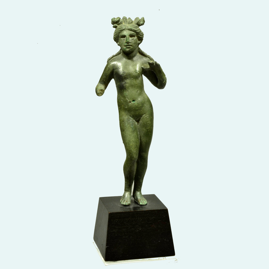 Lovely Roman Bronze Standing Goddess Aphrodite Anadyomene - Art for Eternity