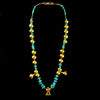 Calima Gold and Moche Turquoise Stone Bead Necklace - Art for Eternity