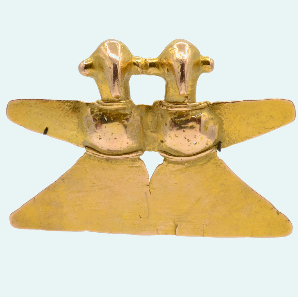 Sinu Gold Double Bird Pendant - Art for Eternity