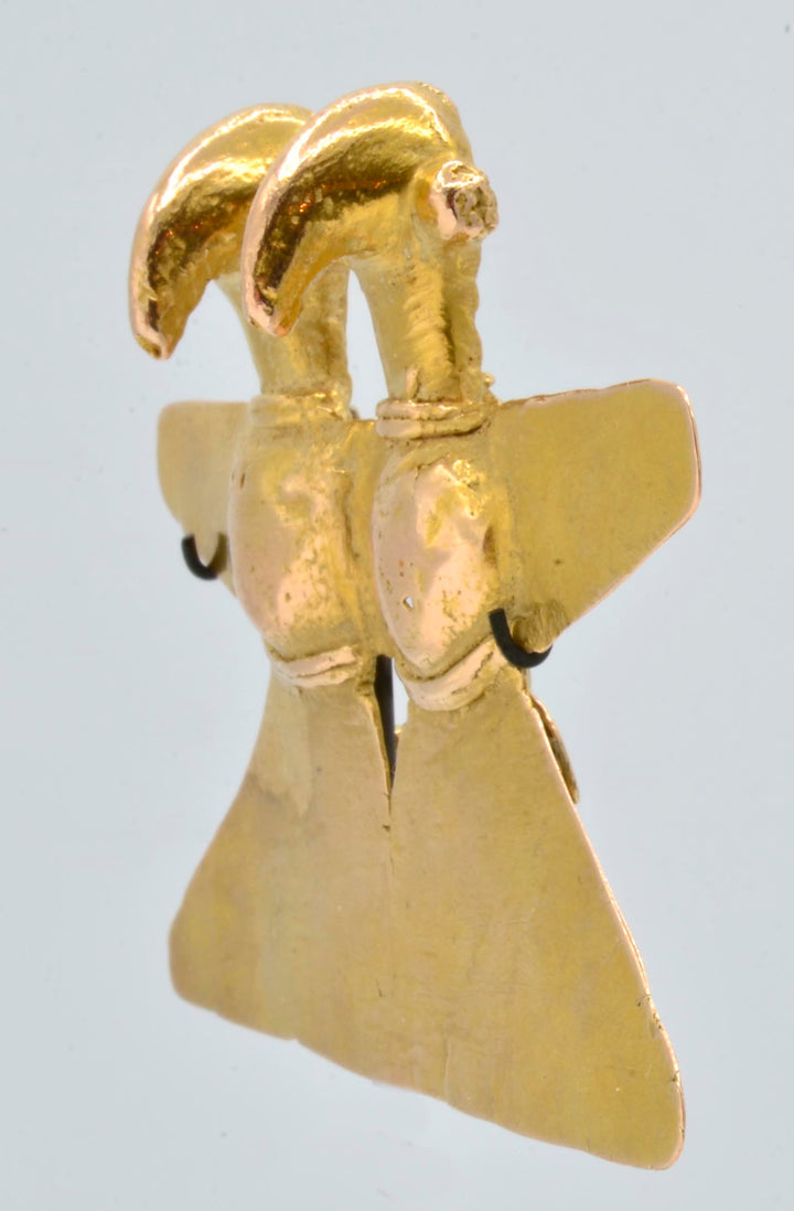 Sinu Gold Double Bird Pendant - Art for Eternity