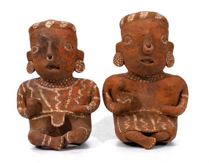 Pre-Columbian Nayarit Pottery Seated Couple
