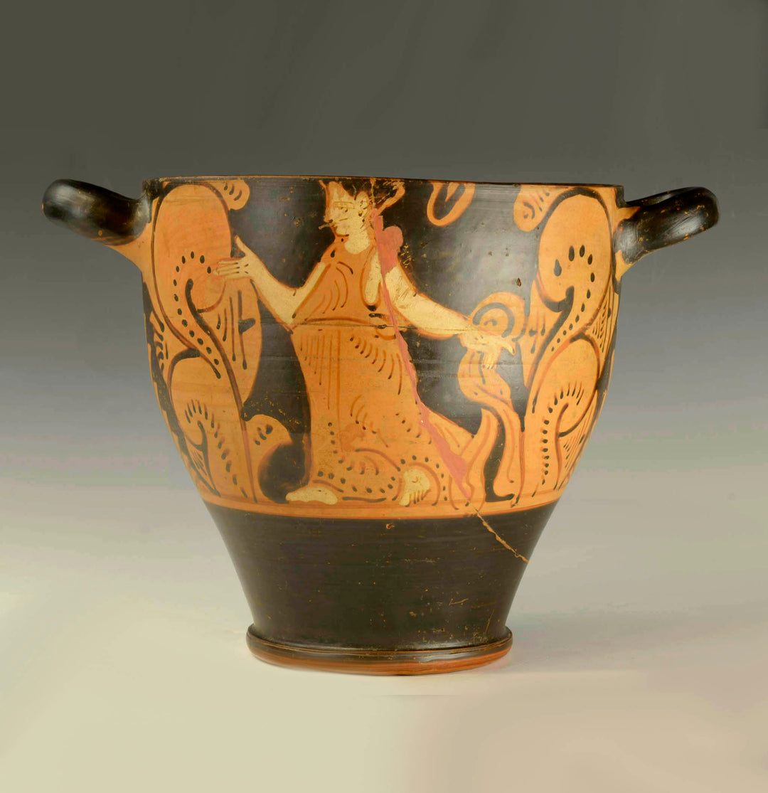 Large Faliscan Red Figure Skyphos attributed to the Fluid Group