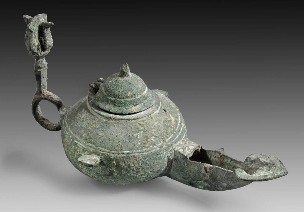 Islamic Bronze Oil Lamp