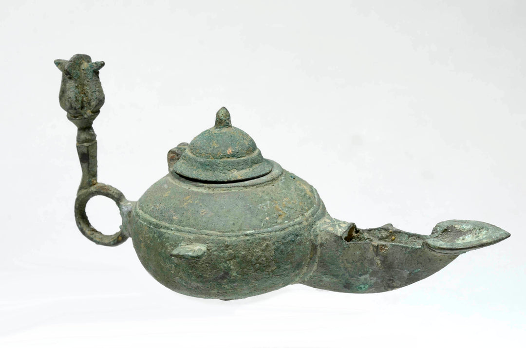 Islamic Bronze Oil Lamp