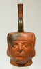 Moche Pottery Portrait Head Vessel - Art for Eternity