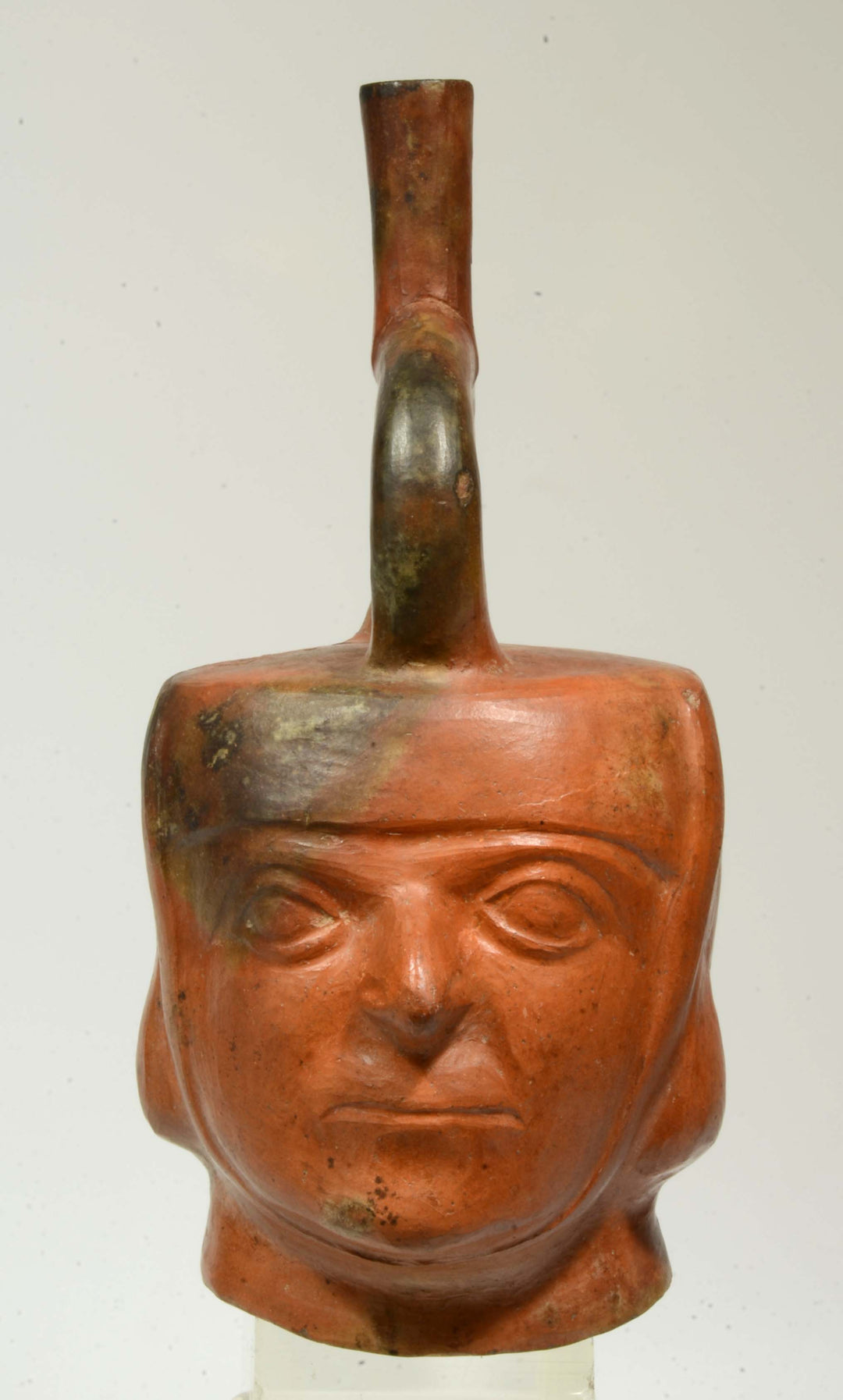 Moche Pottery Portrait Head Vessel