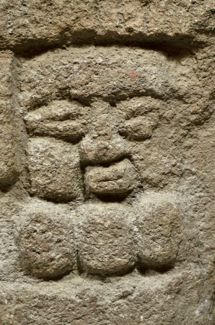 Mixtexc Basalt Stone Carved Figural Stele