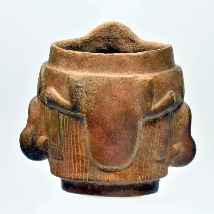 Moche Pottery Portrait Vessel of a Shaman