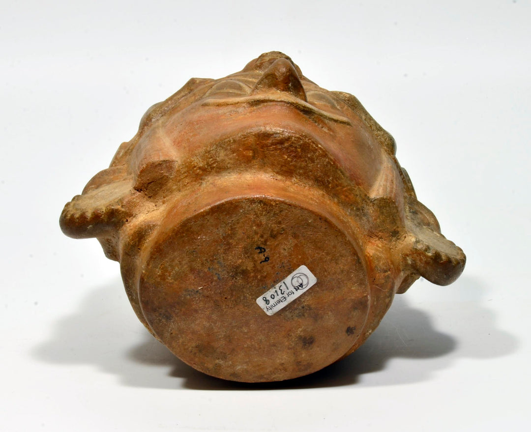 Moche Pottery Portrait Vessel of a Shaman