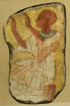 Egyptian Polychrome Painting depicting a Robed Priest