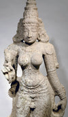South Indian Granite Stone Figure of Pavarti