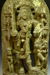 India Carved Stone Stele of Lord Bhairava