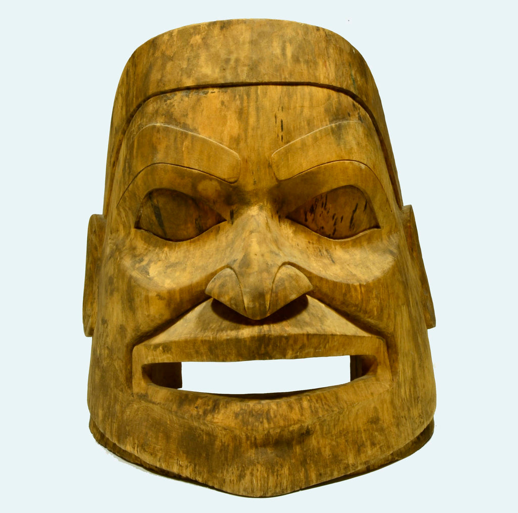 Tlingit Wood Carved Warriors Mask