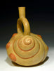 Moche Pottery Sea Shell Stirrup Vessel - Art for Eternity