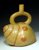 Moche Pottery Sea Shell Stirrup Vessel - Art for Eternity