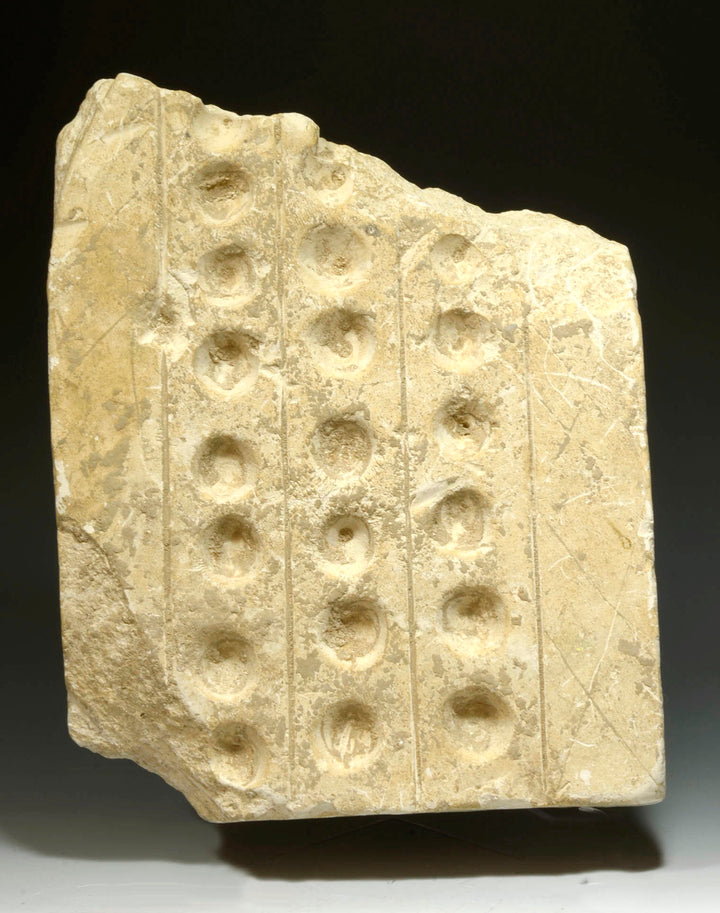 Canaanite Limestone Senet like Gaming Board