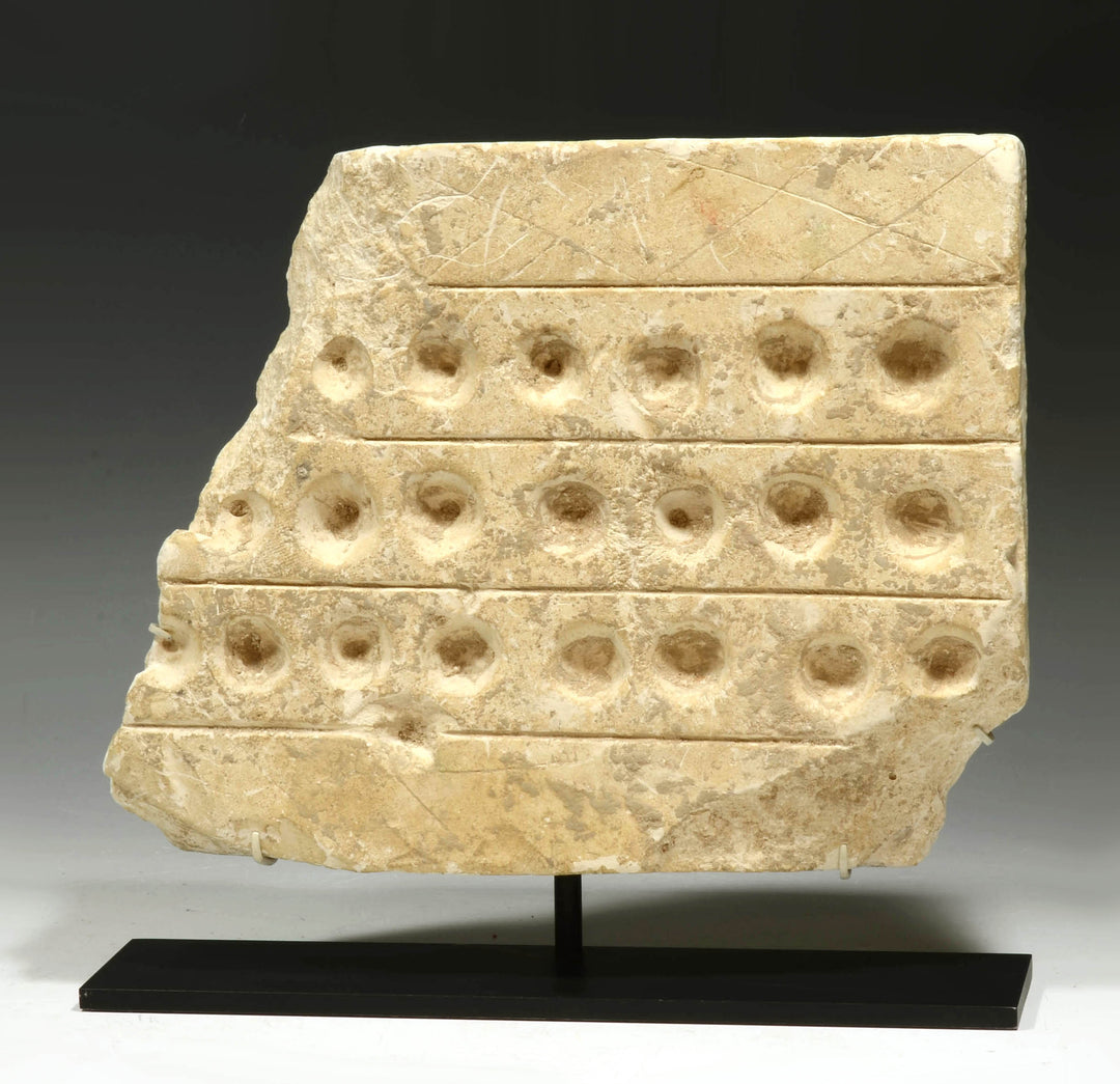 Canaanite Limestone Senet like Gaming Board