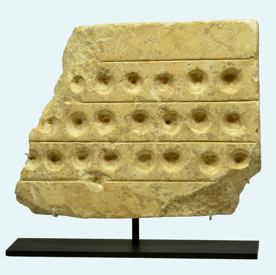 Canaanite Limestone Senet like Gaming Board
